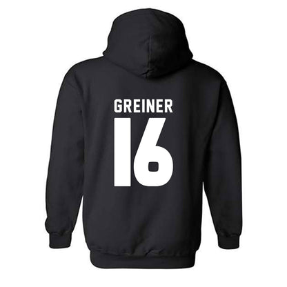 Miami - NCAA Women's Soccer : Sarah Greiner - Replica Shersey Hooded Sweatshirt-1