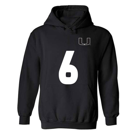 Miami - NCAA Women's Soccer : Tori Grambo - Replica Shersey Hooded Sweatshirt-0