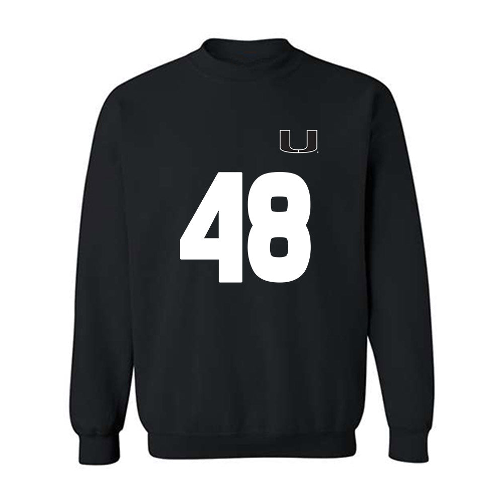 Miami - NCAA Women's Soccer : sage carey - Replica Shersey Crewneck Sweatshirt-0