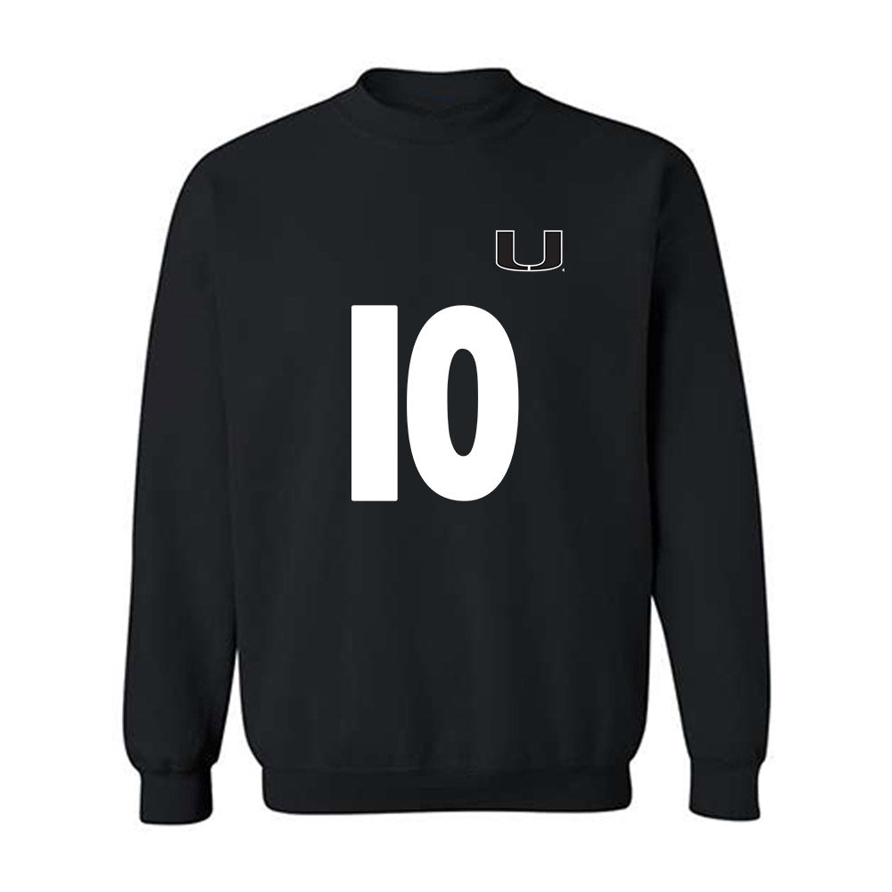 Miami - NCAA Women's Soccer : Eabha Omahony - Replica Shersey Crewneck Sweatshirt-0