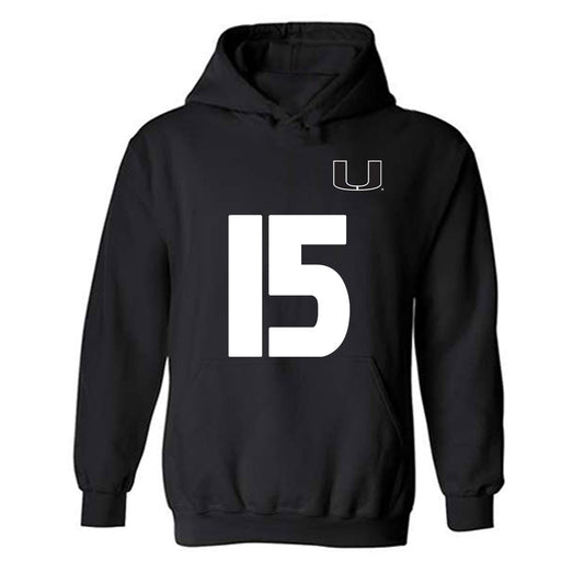 Miami - NCAA Women's Soccer : Allie Serlenga - Replica Shersey Hooded Sweatshirt-0