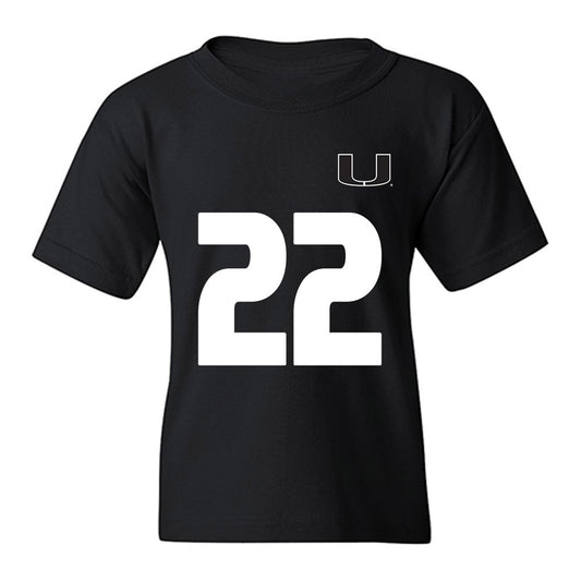 Miami - NCAA Women's Soccer : Brie Severns - Replica Shersey Youth T-Shirt-0