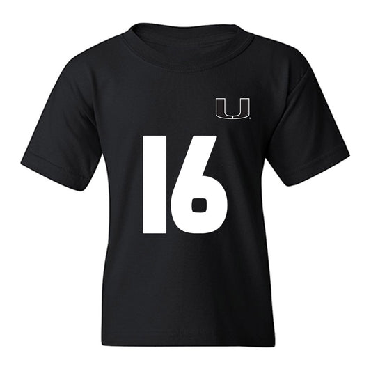 Miami - NCAA Women's Soccer : Sarah Greiner - Replica Shersey Youth T-Shirt-0