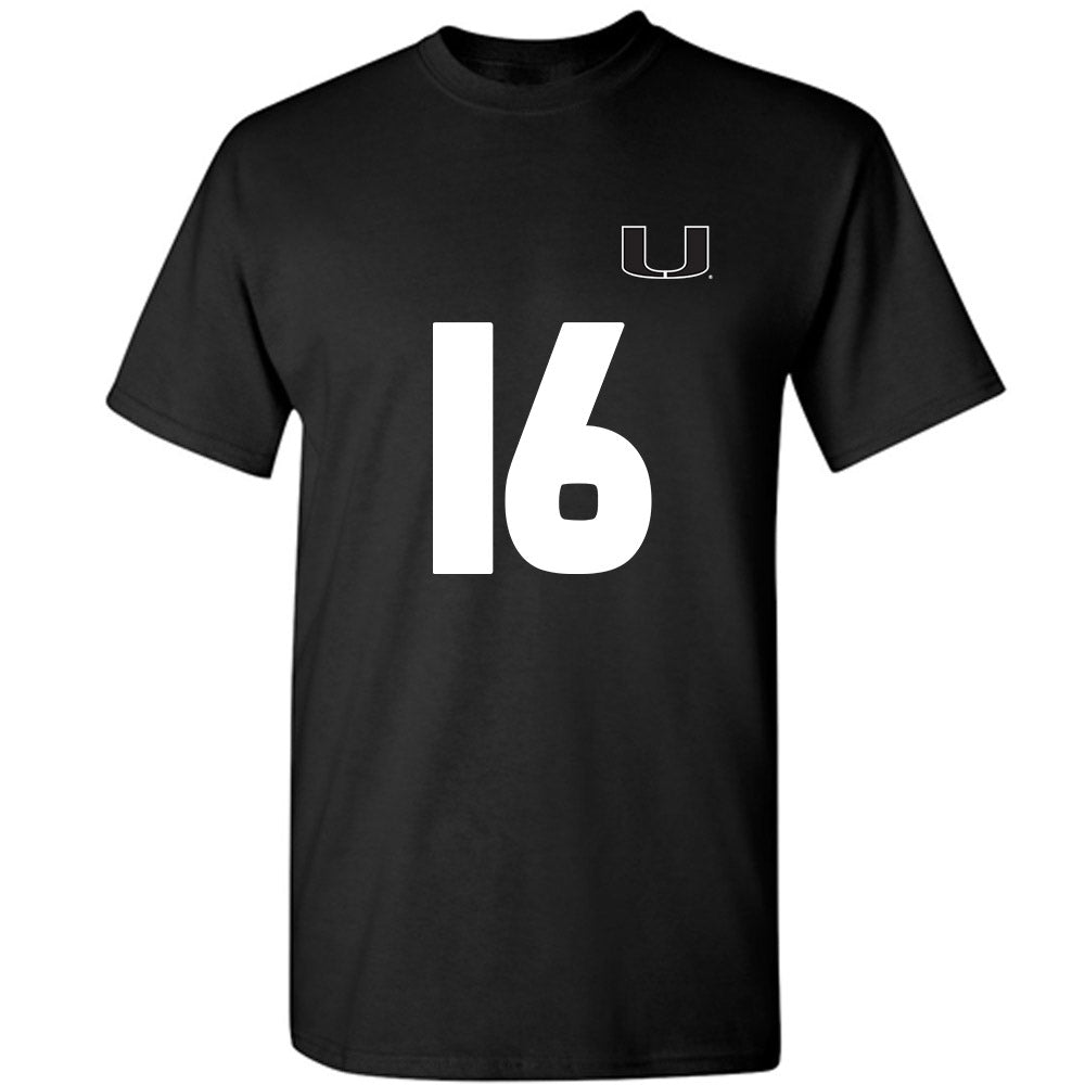 Miami - NCAA Women's Soccer : Sarah Greiner - Replica Shersey T-Shirt-0