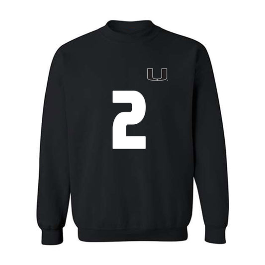 Miami - NCAA Women's Soccer : Emilie Simpson - Replica Shersey Crewneck Sweatshirt-0
