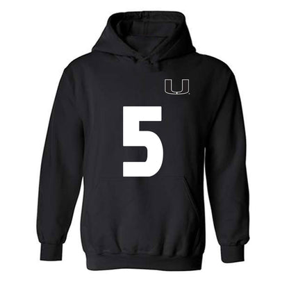 Miami - NCAA Women's Soccer : Amanda Peck - Replica Shersey Hooded Sweatshirt-0