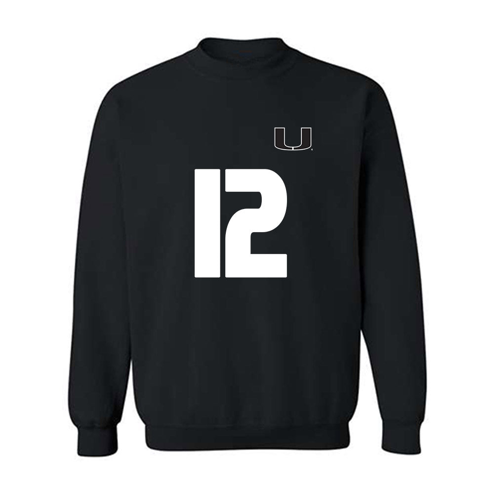 Miami - NCAA Women's Soccer : Teegan Melenhorst - Replica Shersey Crewneck Sweatshirt-0