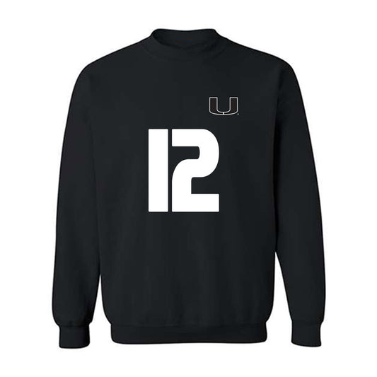 Miami - NCAA Women's Soccer : Teegan Melenhorst - Replica Shersey Crewneck Sweatshirt-0