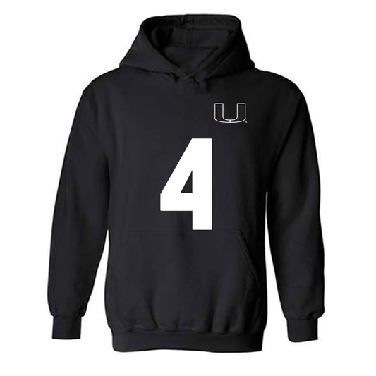 Miami - NCAA Women's Soccer : samantha marella - Replica Shersey Hooded Sweatshirt-0