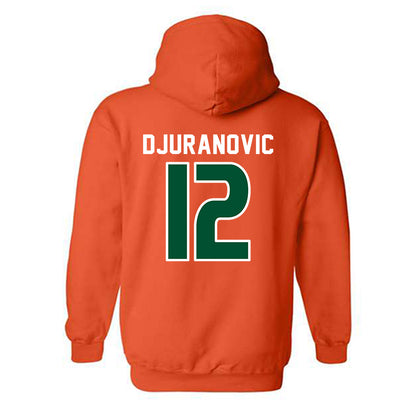 Miami - NCAA Women's Soccer : Lana Djuranovic - Replica Shersey Hooded Sweatshirt-1