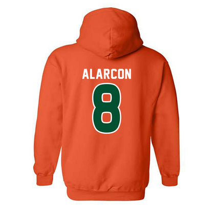 Miami - NCAA Women's Soccer : Ciara Alarcon - Replica Shersey Hooded Sweatshirt-1