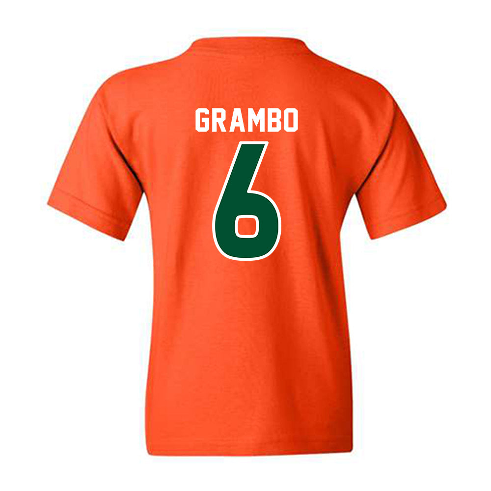 Miami - NCAA Women's Soccer : Tori Grambo - Replica Shersey Youth T-Shirt-1