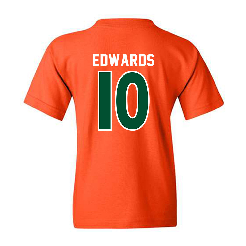 Miami - NCAA Women's Soccer : Julia Edwards - Replica Shersey Youth T-Shirt-1