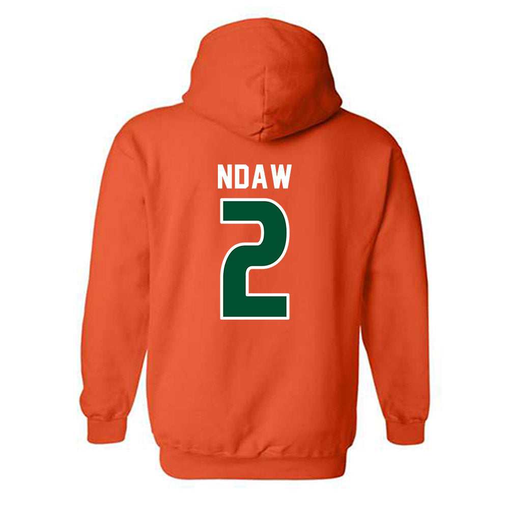 Miami - NCAA Women's Soccer : Dieynaba Ndaw - Replica Shersey Hooded Sweatshirt-1