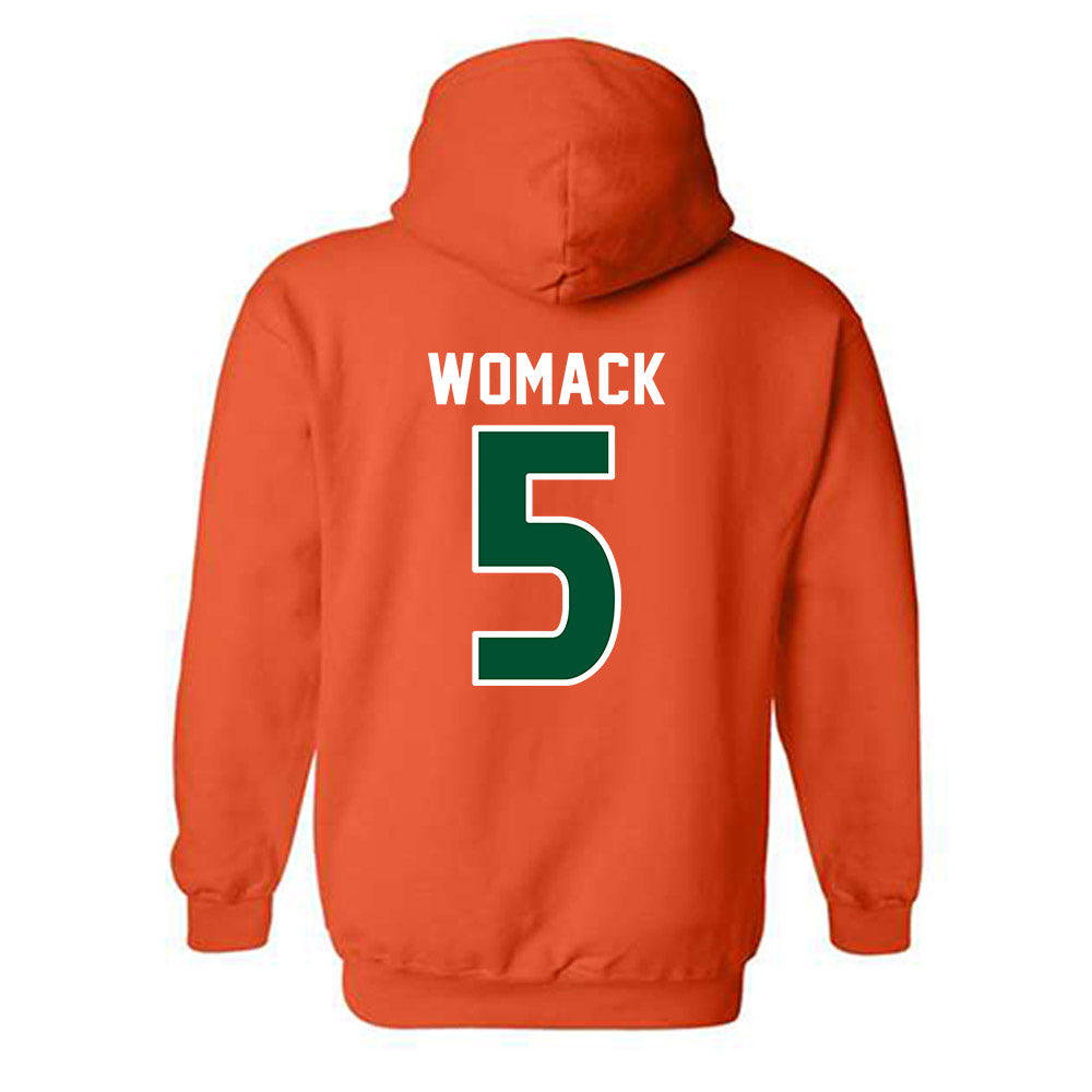 Miami - NCAA Women's Soccer : Jordyn Womack - Replica Shersey Hooded Sweatshirt-1