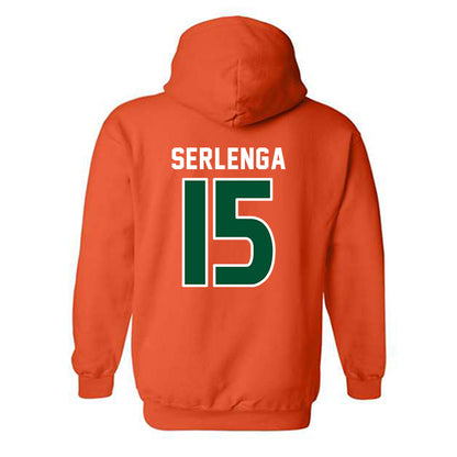 Miami - NCAA Women's Soccer : Allie Serlenga - Replica Shersey Hooded Sweatshirt-1