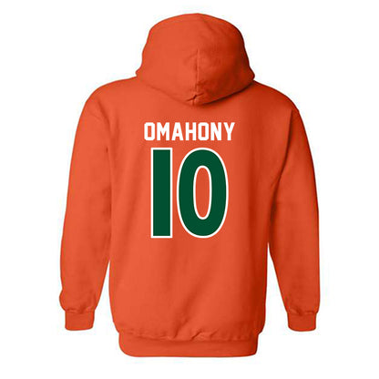 Miami - NCAA Women's Soccer : Eabha Omahony - Replica Shersey Hooded Sweatshirt-1