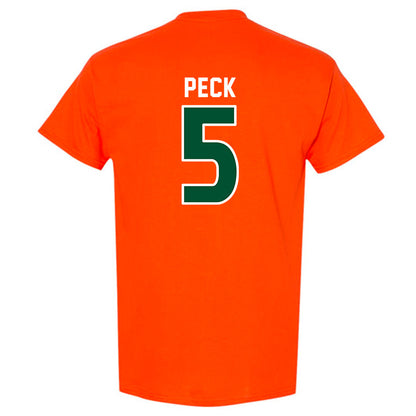 Miami - NCAA Women's Soccer : Amanda Peck - Replica Shersey T-Shirt-1