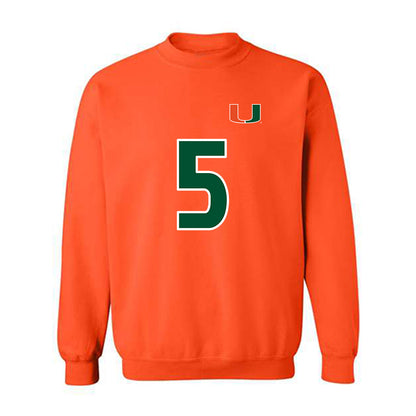 Miami - NCAA Women's Soccer : Jordyn Womack - Replica Shersey Crewneck Sweatshirt-0