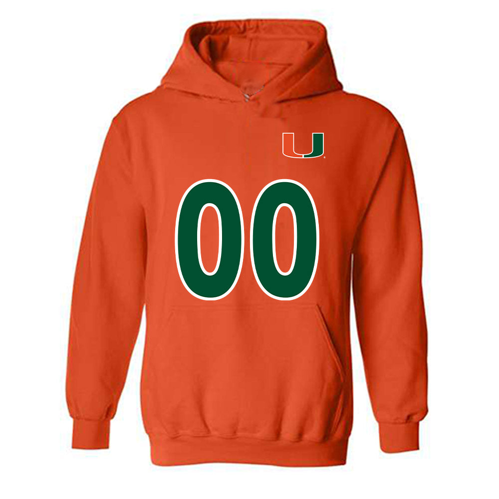 Miami - NCAA Women's Soccer : Claireese Foley - Replica Shersey Hooded Sweatshirt-0