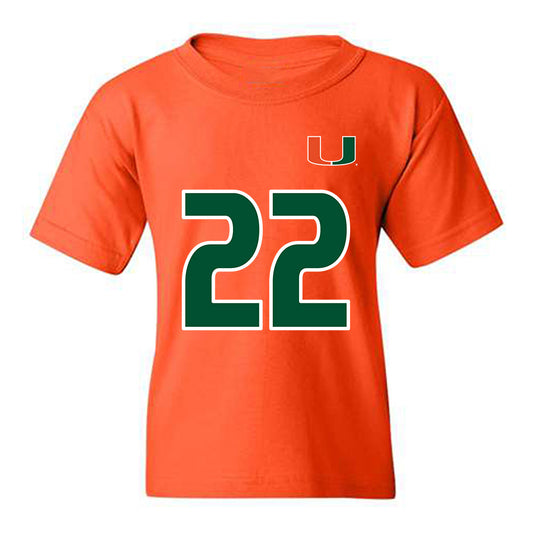 Miami - NCAA Women's Soccer : Brie Severns - Replica Shersey Youth T-Shirt-0