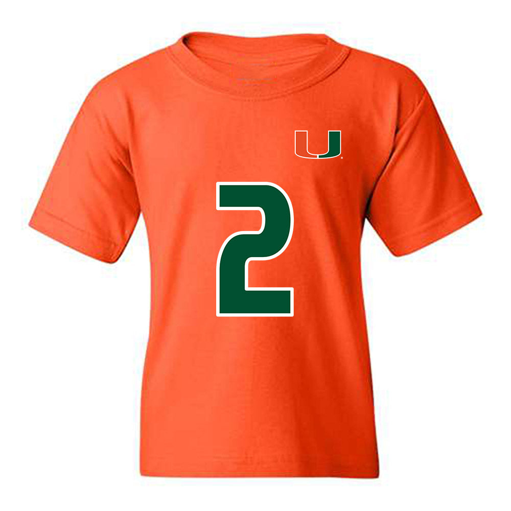 Miami - NCAA Women's Soccer : Dieynaba Ndaw - Replica Shersey Youth T-Shirt-0