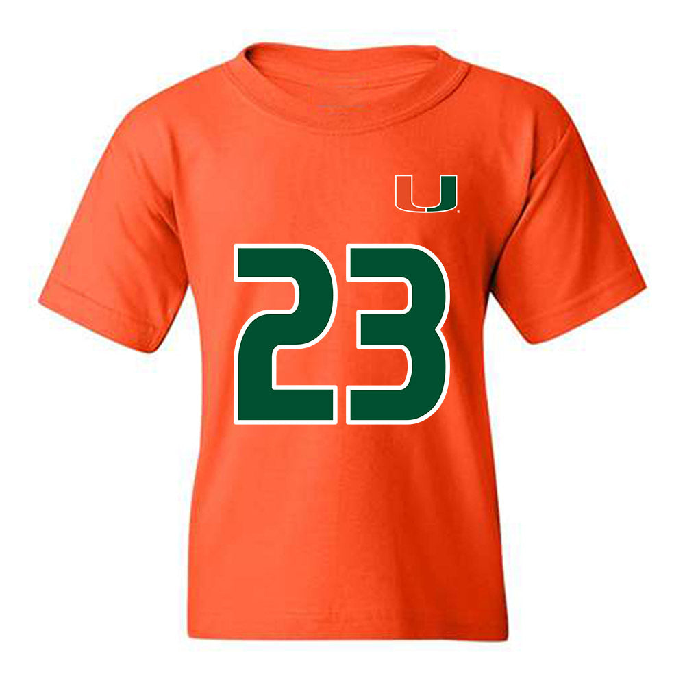 Miami - NCAA Women's Soccer : Faith Graziano - Replica Shersey Youth T-Shirt-0