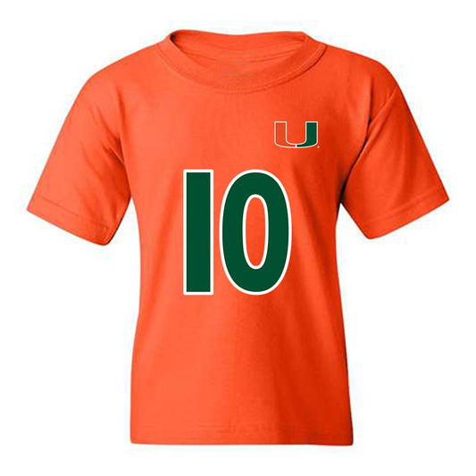 Miami - NCAA Women's Soccer : Julia Edwards - Replica Shersey Youth T-Shirt-0