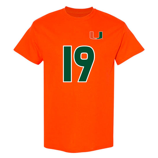 Miami - NCAA Women's Soccer : Maddie Landers - Replica Shersey T-Shirt-0
