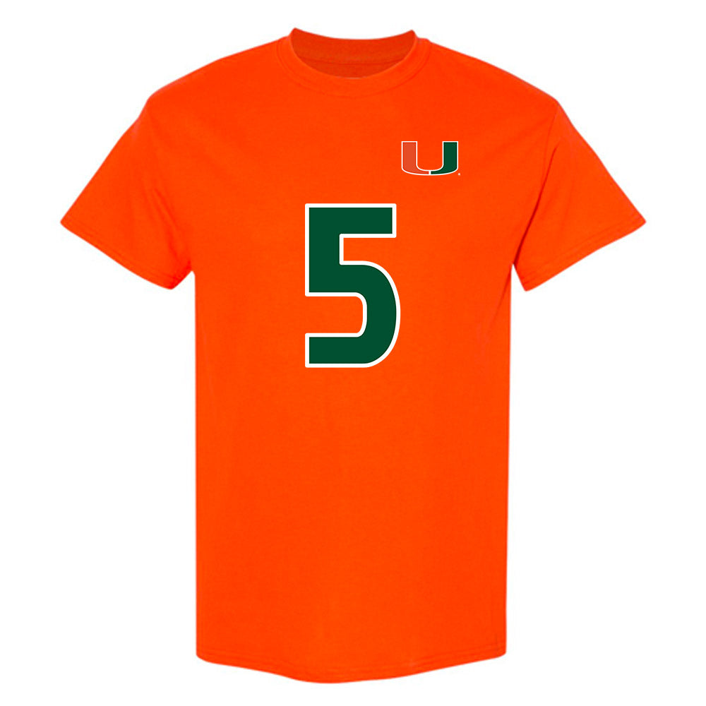 Miami - NCAA Women's Soccer : Amanda Peck - Replica Shersey T-Shirt-0