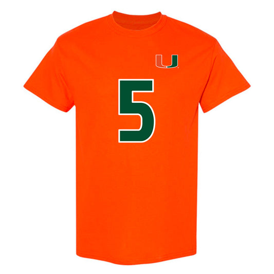 Miami - NCAA Women's Soccer : Amanda Peck - Replica Shersey T-Shirt-0