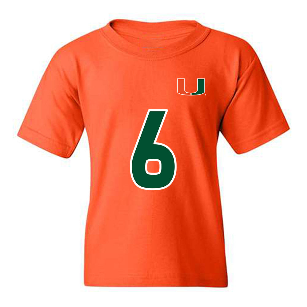 Miami - NCAA Women's Soccer : Tori Grambo - Replica Shersey Youth T-Shirt-0