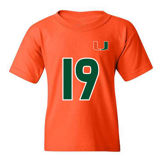 Miami - NCAA Women's Soccer : Maddie Landers - Replica Shersey Youth T-Shirt-0