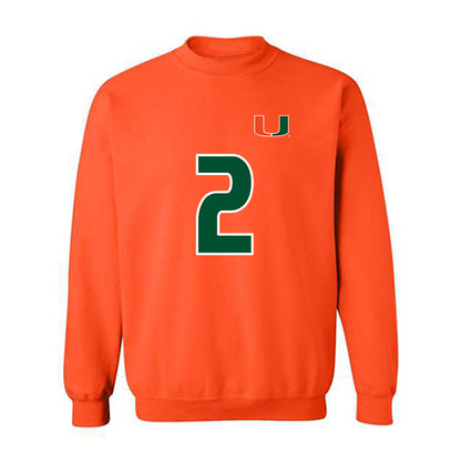 Miami - NCAA Women's Soccer : Emilie Simpson - Replica Shersey Crewneck Sweatshirt-0