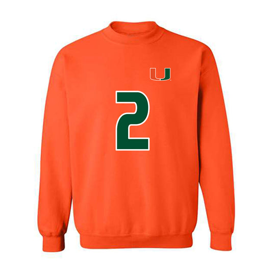 Miami - NCAA Women's Soccer : Emilie Simpson - Replica Shersey Crewneck Sweatshirt-0
