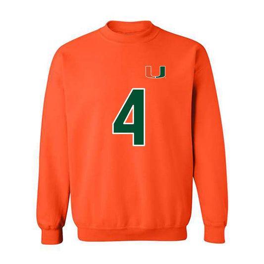 Miami - NCAA Women's Soccer : samantha marella - Replica Shersey Crewneck Sweatshirt-0
