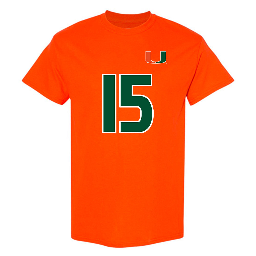 Miami - NCAA Women's Soccer : Allie Serlenga - Replica Shersey T-Shirt-0