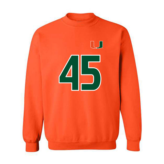 Miami - NCAA Women's Soccer : Gray Willson - Replica Shersey Crewneck Sweatshirt-0