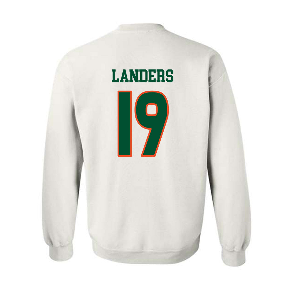 Miami - NCAA Women's Soccer : Madison Landers - Replica Shersey Crewneck Sweatshirt-1