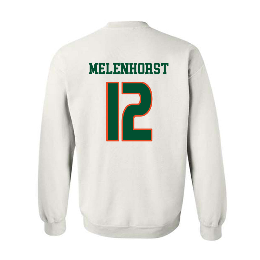 Miami - NCAA Women's Soccer : Teegan Melenhorst - Replica Shersey Crewneck Sweatshirt-1
