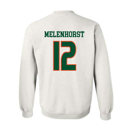 Miami - NCAA Women's Soccer : Teegan Melenhorst - Replica Shersey Crewneck Sweatshirt-1
