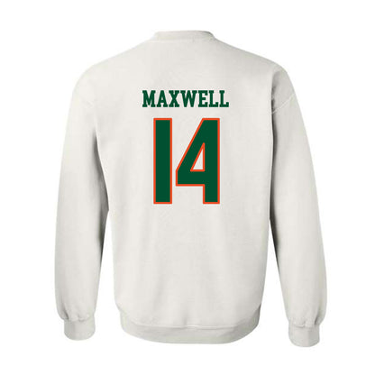 Miami - NCAA Women's Soccer : Taylor Maxwell - Replica Shersey Crewneck Sweatshirt-1