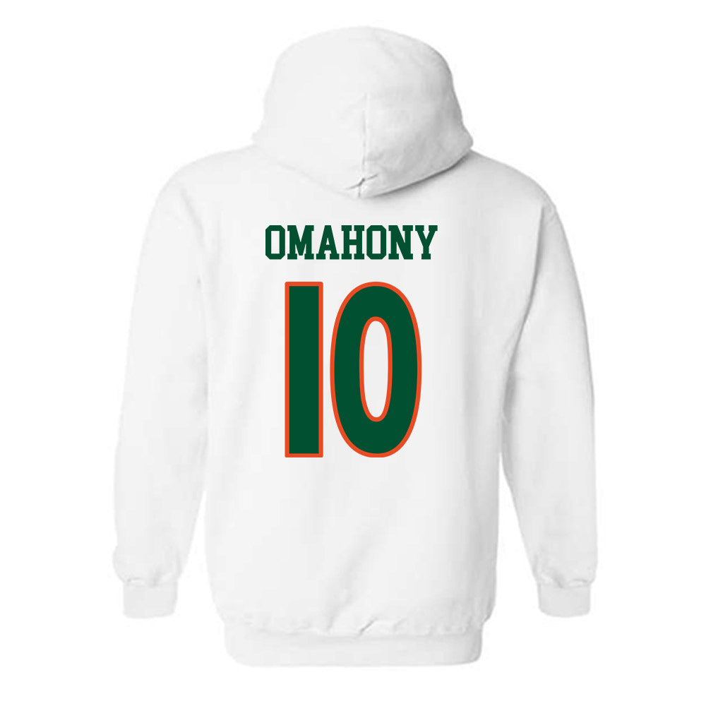 Miami - NCAA Women's Soccer : Eabha Omahony - Replica Shersey Hooded Sweatshirt-1