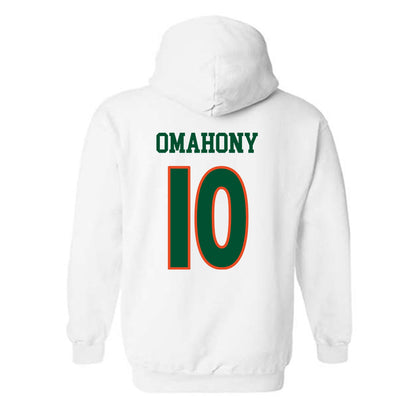 Miami - NCAA Women's Soccer : Eabha Omahony - Replica Shersey Hooded Sweatshirt-1
