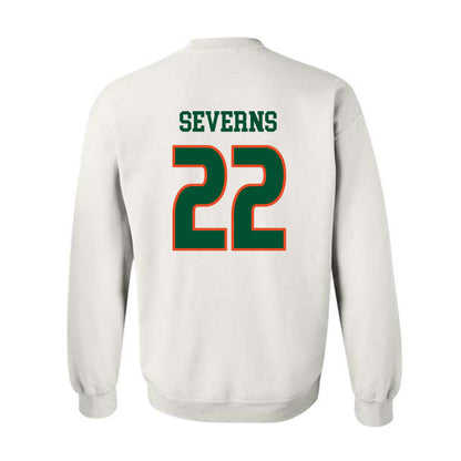 Miami - NCAA Women's Soccer : Brie Severns - Replica Shersey Crewneck Sweatshirt-1