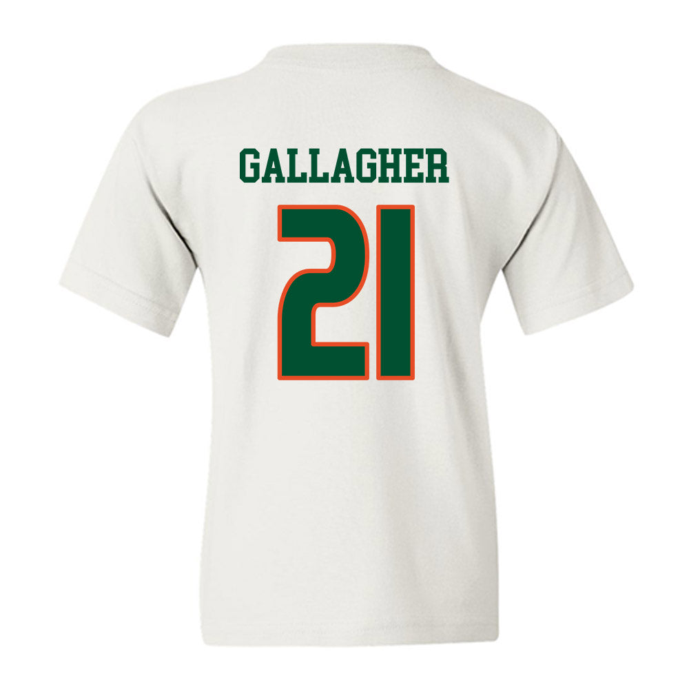 Miami - NCAA Women's Soccer : Kyla Gallagher - Replica Shersey Youth T-Shirt