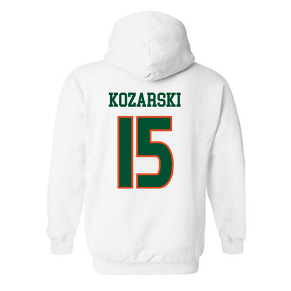 Miami - NCAA Women's Soccer : Gisselle Kozarski - Replica Shersey Hooded Sweatshirt