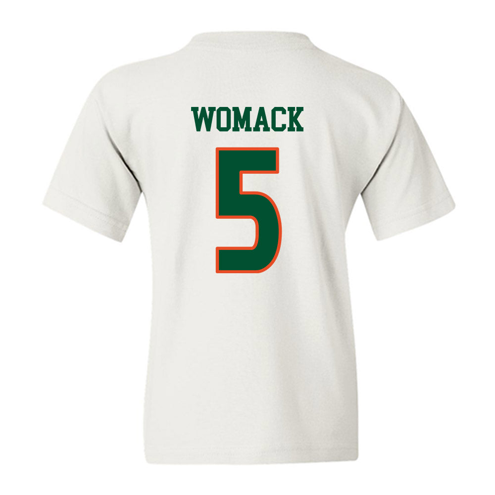 Miami - NCAA Women's Soccer : Jordyn Womack - Replica Shersey Youth T-Shirt-1