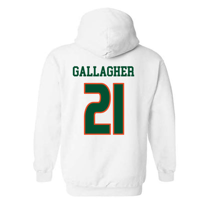 Miami - NCAA Women's Soccer : Kyla Gallagher - Replica Shersey Hooded Sweatshirt