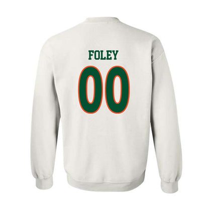 Miami - NCAA Women's Soccer : Claireese Foley - Replica Shersey Crewneck Sweatshirt